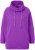Ulla Popken Drawstring Collar Long Sleeve Sweatshirt Purple - Sweaters & hoodies - 