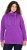 Ulla Popken Drawstring Collar Long Sleeve Sweatshirt Purple - Sweaters & hoodies - 