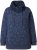 Ulla Popken Teddy Collar Printed Sweatshirt Navy - Sweaters & hoodies - 