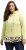 Ulla Popken Ruffle Hem A-line Fit Hooded Sweatshirt Lime Green - Sweaters & hoodies - 