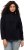 Ulla Popken Tonal Leopard Print Longline Zip-Up Sweatshirt Black - Sweaters & hoodies - 