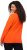 Ulla Popken Collared Long Sleeve Sweatshirt Tangerine - Sweaters & hoodies - 