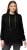Ulla Popken GLOW Lettered Collared Sweatshirt Black - Sweaters & hoodies - 