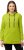 Ulla Popken GLOW Lettered Collared Sweatshirt Apple Green - Sweaters & hoodies - 