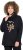Ulla Popken Sparkling Candy Cane Graphic Sweatshirt Black - Sweaters & hoodies - 