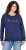 Ulla Popken NEW CASUAL Ruffled Hem Sweatshirt Navy - Sweaters & hoodies - 