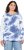 Ulla Popken Tie Dye Gathered Sweatshirt Atlantic Blue - Sweaters & hoodies - 