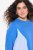 Ulla Popken Pinstripe Gore Long Sleeve Sweatshirt Peacock Blue - Sweaters & hoodies - Warme Sweatshirts, Hoodies & Truien