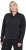Ulla Popken Quick Drying College Collar Sweatshirt Black - Sweaters & hoodies - 
