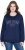 Ulla Popken NYC Embroidered Long Sleeve Sweatshirt Ink Blue - Sweaters & hoodies - 