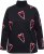 Ulla Popken Candy Cane Graphic Sweatshirt Black - Sweaters & hoodies - 