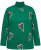 Ulla Popken Candy Cane Graphic Sweatshirt Meadow Green - Sweaters & hoodies - 