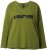 Ulla Popken Inspire Lettering V-Neck Sweatshirt Blooming Bay - Sweaters & hoodies - 