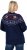 Ulla Popken Norwegian Style Christmas Sweater Blue - Sweaters & hoodies - 