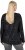 Ulla Popken Metallic Print Extra Soft Christmas Sweatshirt Black - Sweaters & hoodies - 