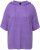 Ulla Popken Fuzzy Knit Short Sleeve Hoodie Pale Lilac - Sweaters & hoodies - 