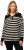 Ulla Popken Striped Troyer Collar Sweater Black - Sweaters & hoodies - 