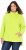 Ulla Popken Embossed Letter Sweatshirt Lime - Sweaters & hoodies - 