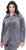 Ulla Popken Velour Loungewear Jacket Dark Grey - Sweaters & hoodies - 