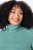 Ulla Popken Asymmetric Zipper Turtleneck Sweater Green - Sweaters & hoodies - Warme Sweatshirts, Hoodies & Truien