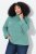 Ulla Popken Asymmetric Zipper Turtleneck Sweater Green - Sweaters & hoodies - Warme Sweatshirts, Hoodies & Truien