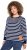 Ulla Popken Striped Drawstring Hem Sweatshirt Navy - Sweaters & hoodies - 