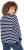 Ulla Popken Striped Drawstring Hem Sweatshirt Navy - Sweaters & hoodies - 