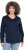 Ulla Popken Stripe Panel Long Sleeve V-Neck Sweatshirt Navy - Sweaters & hoodies - 