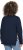 Ulla Popken Stripe Panel Long Sleeve V-Neck Sweatshirt Navy - Sweaters & hoodies - 