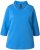 Ulla Popken Classic Fit with Side Slits 3/4 Sleeve Sweatshirt Royal Blue - Sweaters & hoodies - 