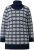 Ulla Popken Eco Cotton Geometric Snowflake Sweater Navy - Sweaters & hoodies - 