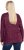 Ulla Popken Metallic Print Extra Soft Christmas Sweatshirt Dark Wine Red - Sweaters & hoodies - 