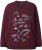Ulla Popken Sparkling Sequin Bows Christmas Sweatshirt Plum - Sweaters & hoodies - 