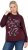 Ulla Popken Sparkling Sequin Bows Christmas Sweatshirt Plum - Sweaters & hoodies - 