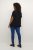 Kaffe Curve Ami Stanley Korte mouw Diepzwart - T-shirts - 