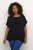 Kaffe Curve Ami Stanley Korte mouw Diepzwart - T-shirts - 