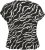 Kaffe Curve Sonna Stanley Top Zwart/Antique Zebraprint - T-shirts - 
