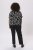 Kaffe Curve Sonna Stanley Top Zwart/Antique Zebraprint - T-shirts - 