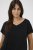 Kaffe Curve Jena V-Neck T-shirt Diepzwart - T-shirts - 