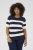 Kaffe Curve Lizzy streepd Trui Midnight/Chalk streep - T-shirts - 