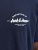 Jack & Jones Brandon T-Shirt Blue - T-shirts - Grote Maten T-shirts Heren