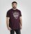 D555 Grimsby Rock n' Roll Skull Printed T-Shirt Burgundy - T-shirts met opdruk - T-shirts met opdruk grote maten