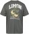North Latitude 61317 T-Shirt Slub Met Rugprint Donker Stofgroen - T-shirts - Grote Maten T-shirts Heren