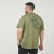North Latitude 61320 T-Shirt Met Rugprint Olijfgroen - T-shirts - Grote Maten T-shirts Heren