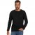 JP1880 Henley T-Shirt Long Sleeve Black TALL - HERENKLEDING MT-6XLT - Tall Kleding Heren