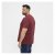 North Latitude T-Shirt O-Neck Bordeaux - T-shirts - Grote Maten T-shirts Heren