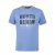 North Latitude Denim Printed Logo T-Shirt Dusty Blue - T-shirts - Grote Maten T-shirts Heren