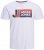 Jack & Jones Logan T-Shirt White - T-shirts - Grote Maten T-shirts Heren