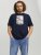 Jack & Jones Copenhagen Photo T-Shirt Navy - T-shirts - Grote Maten T-shirts Heren