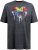 D555 Coalville T-Shirt Skulls with Colored Drips Navy Twist - T-shirts - Grote Maten T-shirts Heren